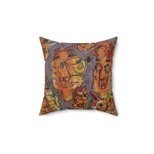 Fly Guy Spun Polyester Square Pillow