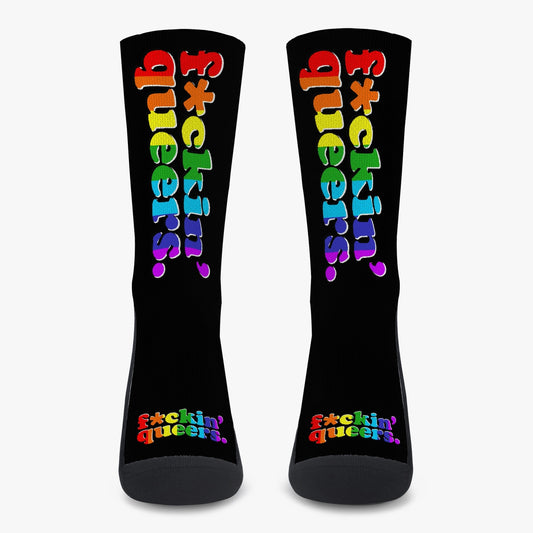 F*ckin' Queers Black Reinforced Sports Socks