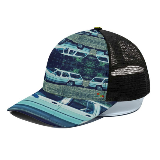 Dangwagon Trucker Hat With Black Half-mesh