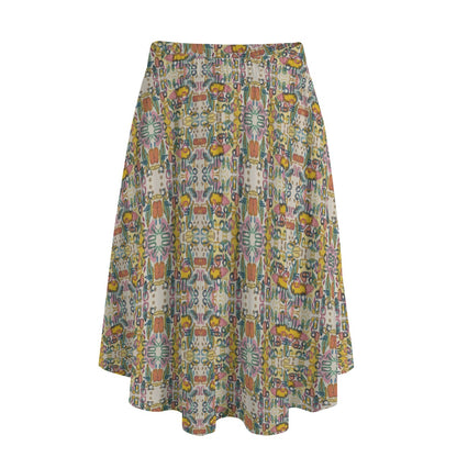 Botanicals 1 - Long Maxi Skirt With Pockets